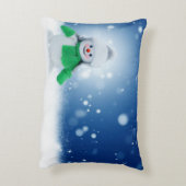 Coussins Décoratifs Souhaits de Snowman (Dos(Vertical))