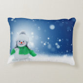 Coussins Décoratifs Souhaits de Snowman (Dos)