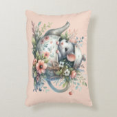 Coussins Décoratifs Souris mignonne dans une illustration de théière f (Devant(Vertical))