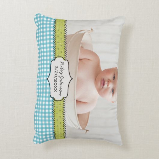 Coussins Décoratifs Souvenir fait sur commande de nom et (Dos(Vertical))