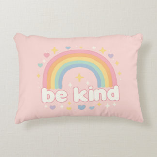 Coussins Décoratifs Soyez Gentil – Arc-en-Ciel Pastel Positivité