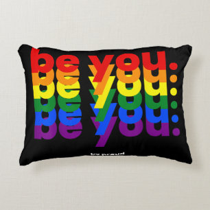 Coussins Décoratifs Soyez vous soyez fier LGBTQ Fierté Arc-en-ciel Les