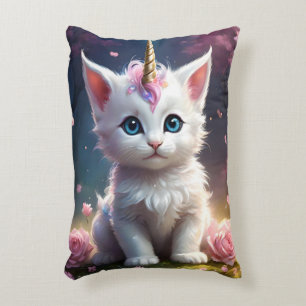Coussins Décoratifs "Sparkle Paws : Le Kitten Licorne Enchanteur"