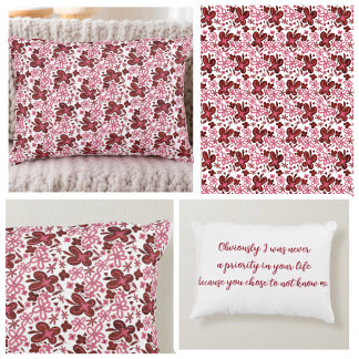 Coussins Décoratifs Special Floral Pattern with text