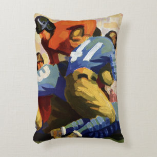 Coussins Décoratifs Sports Anciens, Joueurs de Football dans un Match