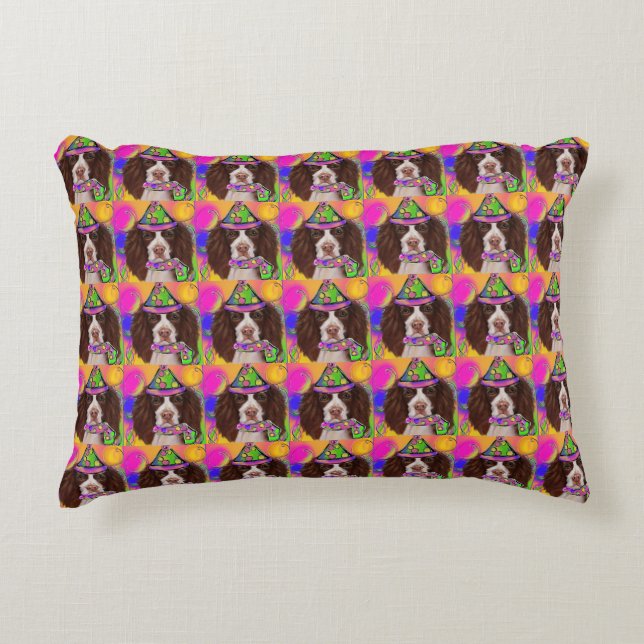 Coussins Décoratifs Springer Spaniel Anglais        (Devant)