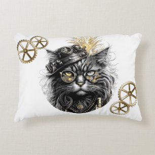 Coussins Décoratifs Sprocket-Paws Le Chat Steampunk Funky