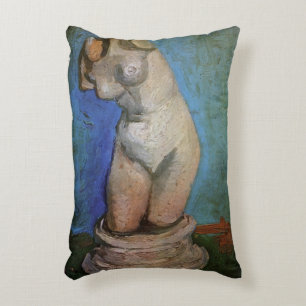Coussins Décoratifs Statuette en plâtre de torse féminin par Vincent v