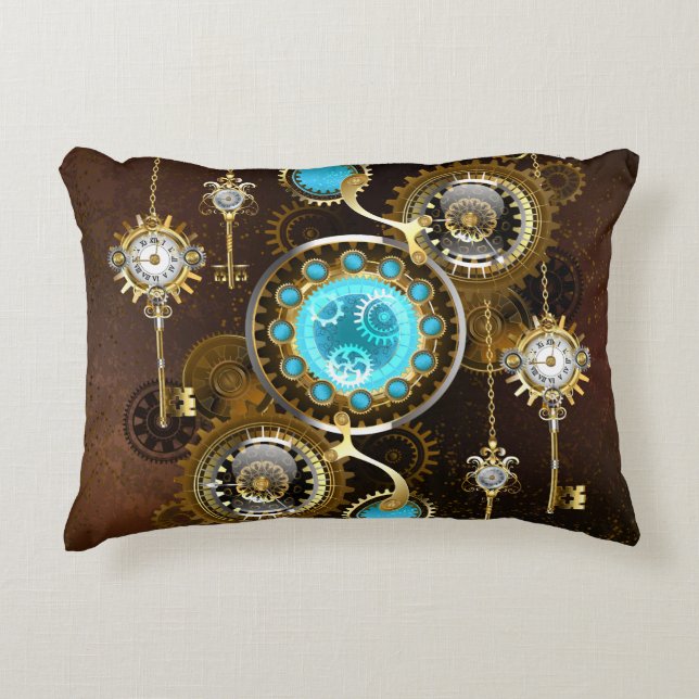 Coussins Décoratifs Steampunk Rusty Background (Devant)