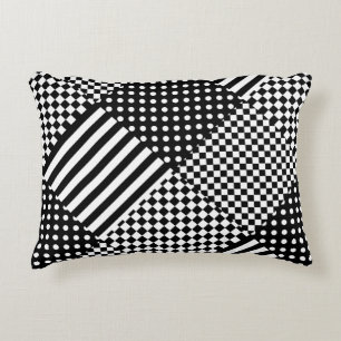 Coussins Décoratifs Stripes Check Harlequin Pois Conception mixte