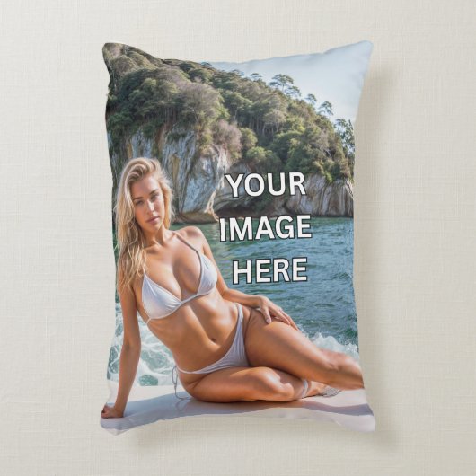 Coussins Décoratifs STYLE ! 🛋️ Ajouter une image ou un accent de text (Devant(Vertical))