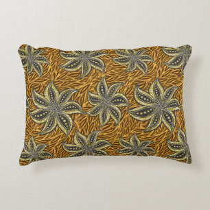 Coussins Décoratifs Style Batik Floral Abstrait africain