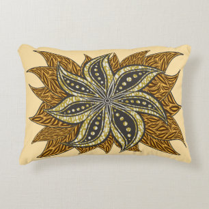 Coussins Décoratifs Style Batik Floral Abstrait africain