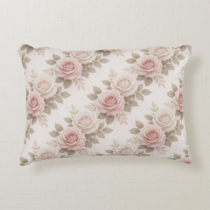 Coussins Décoratifs 🌸 Style de jardin floral romantique vintage rose