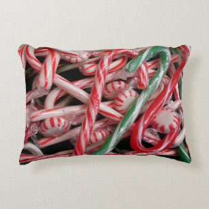 Coussins Décoratifs Sucres de canne et menthe de Noël