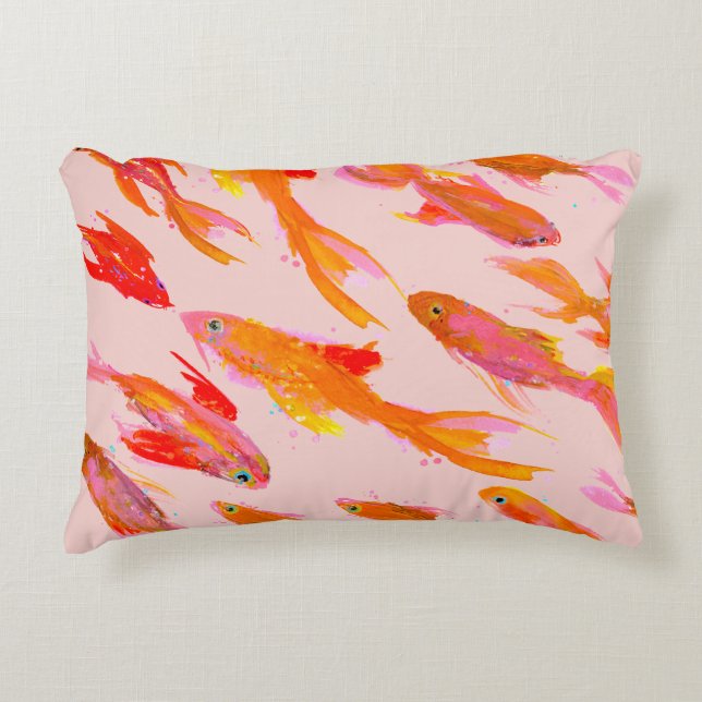 Coussins Décoratifs Summer Goldfish Accent Pillow (Devant)