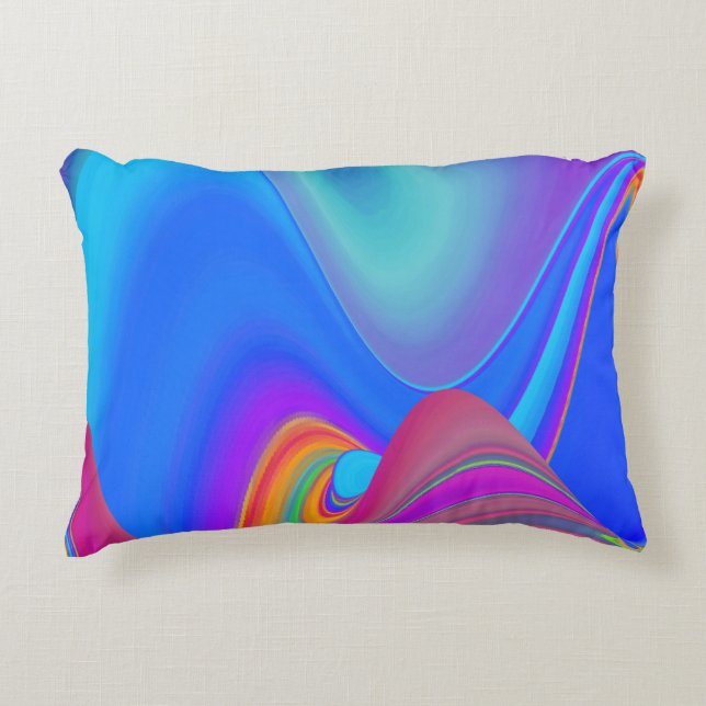 Coussins Décoratifs Summerfeel, Rainbowart 3D Abstrait (Devant)
