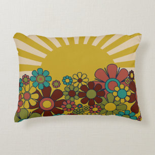 Coussins Décoratifs Sunshine Retro Garden Vintage années 60 les années