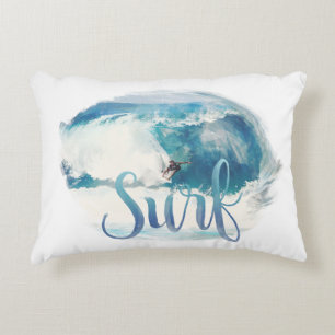 Coussins Décoratifs Surf vintage de style de brosse