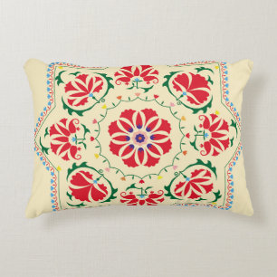 Coussins Décoratifs Suzanisuzani de l'ornement ethnique vintage ouzbek