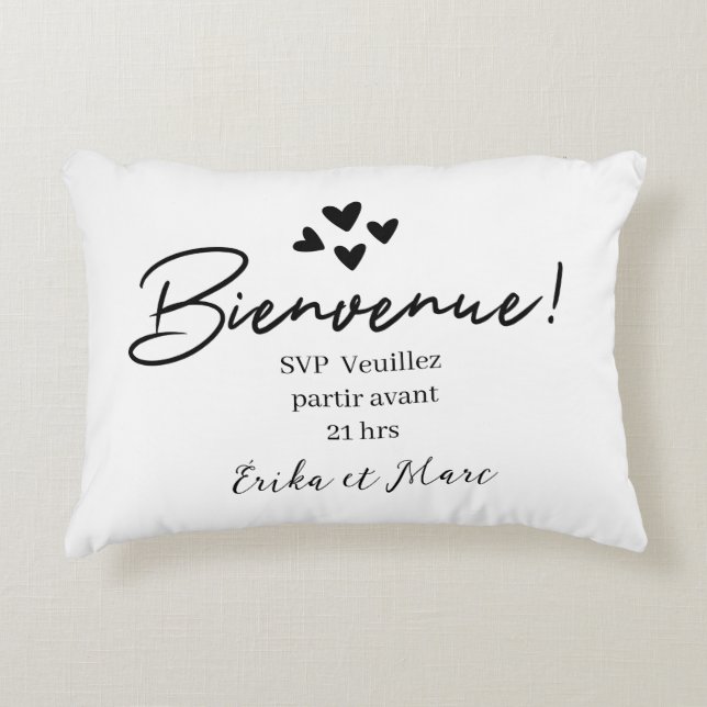 Coussins Décoratifs SVP Veuillez partir avant 21 h (Devant)