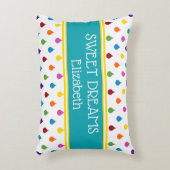 Coussins Décoratifs Sweet Dreams Rainbow Raindrops Personnalisé (Devant(Vertical))