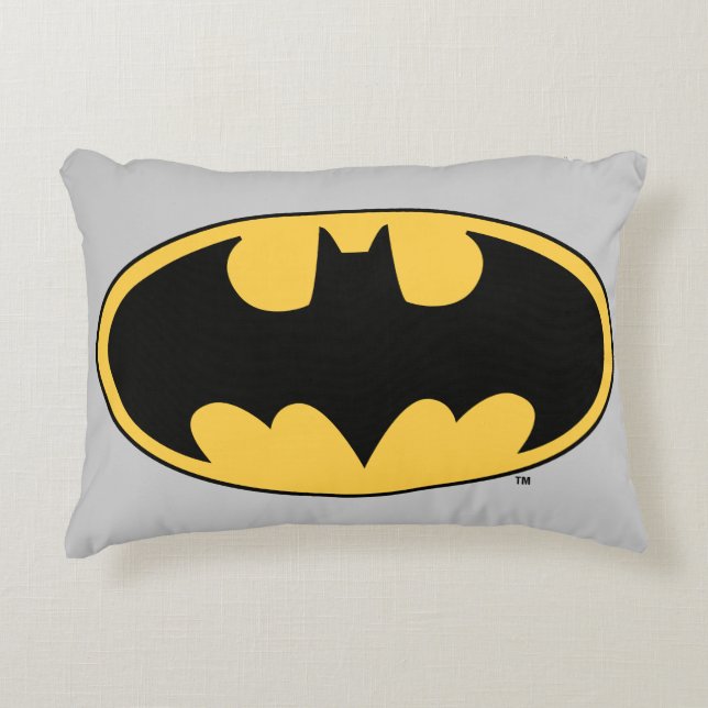 Coussins Décoratifs Symbole Batman | Logo ovale (Devant)