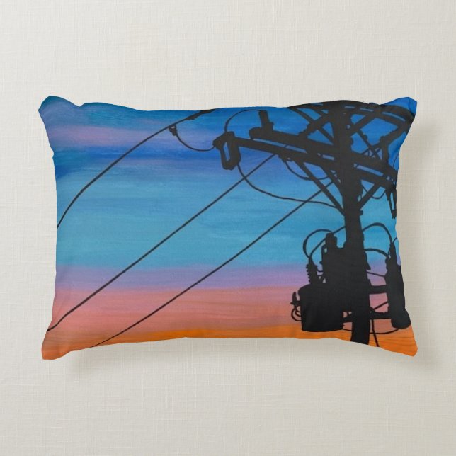 Coussins Décoratifs Tableau 'Sunset Hum' (Devant)