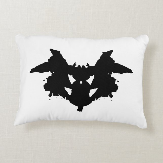 Coussins Décoratifs Tâche d'encre de Rorschach (Dos)