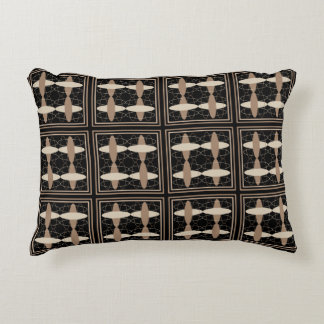 Coussins Décoratifs Tan sur noir
