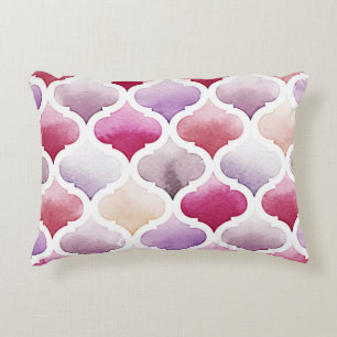 Coussins Décoratifs Tapis marocain : Aquarelle Tanger Motif.