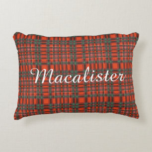 Coussins Décoratifs Tartan d'écossais de plaid de clan de Macalister
