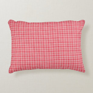 Coussins Décoratifs Tartan rouge rétro plaid : motif sans soudure.