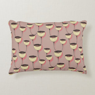 Coussins Décoratifs tasse d'automne fleurs sans soudure motif en brun 