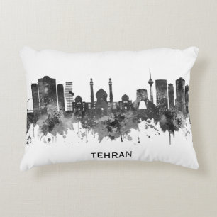 Coussins Décoratifs Téhéran Iran Skyline BW