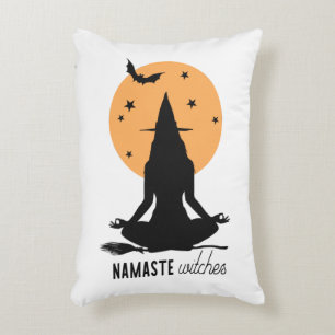 Coussins Décoratifs Témoins de yoga d'Halloween contemporain