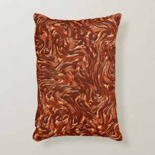 Coussins Décoratifs Terre cuite brune texturée