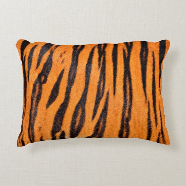 Coussins Décoratifs Texture d'impression de tigre (Devant)