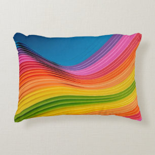 Coussins Décoratifs texture motif arc-en-ciel Abstraite