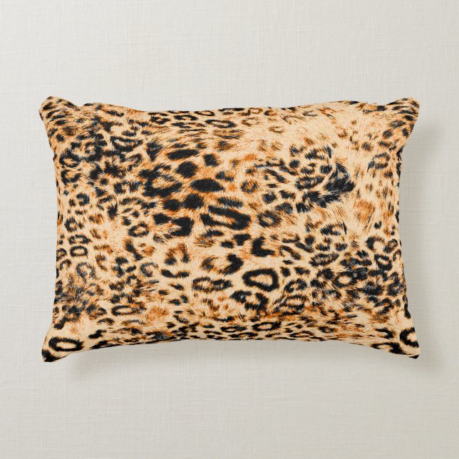 Coussins Décoratifs Texture peau léopard, motif léopard (Devant)