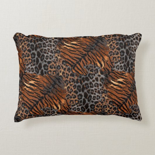Coussins Décoratifs Tigre léopard tendance (Devant)