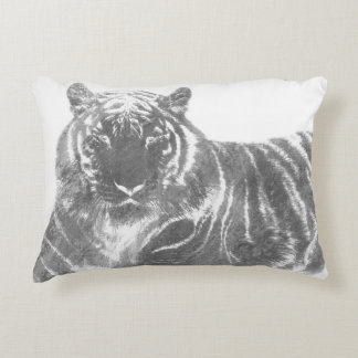 Coussins Décoratifs Tigre noir et blanc