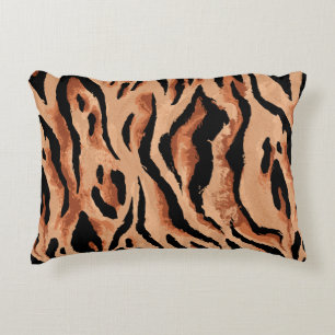 Coussins Décoratifs tigre transparent, léopard motif