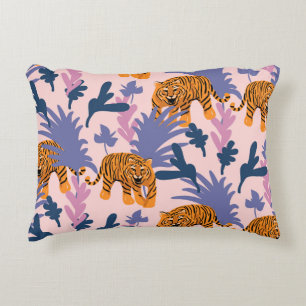 Coussins Décoratifs Tigres tropicaux Jungle Motif Vintage