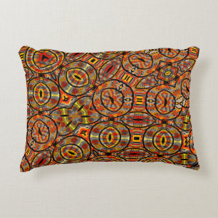 Coussins Décoratifs Tissu africain coloré - motif sans soucis, écoeura