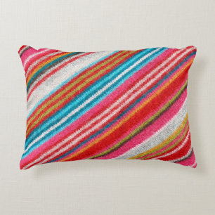 Coussins Décoratifs Tissu en laine rayé. Plus de tissus dans mon port.