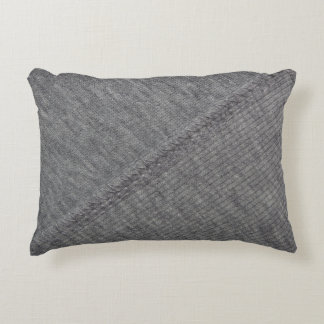 Coussins Décoratifs Tissu gris : texture cousue abstraite.
