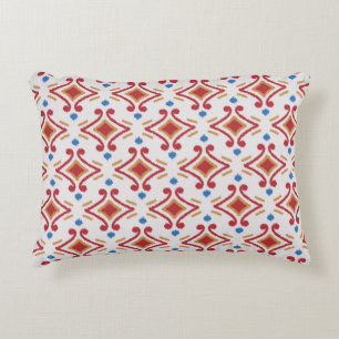 Coussins Décoratifs Tissu Ikat artisanal. Un motif sans couture ethniq