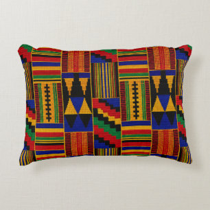 Coussins Décoratifs Tissu Kente de style africain