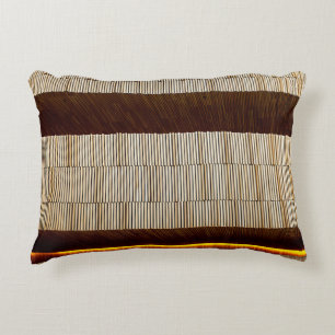 Coussins Décoratifs Tissu rayé noir et blanc